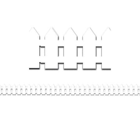 Hygloss Products White Fence Mighty Brights Border, 6PK HYG33605-6